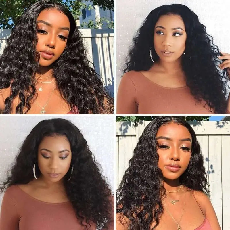 Full Lace Wig Human Virgin Hair Natural Black - Doaburu Hair