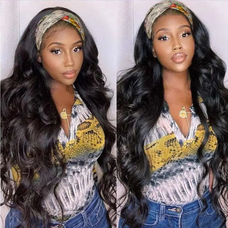 Glueless Headband Body Wave Wig For Black Woman 150%Density - Doaburu Hair