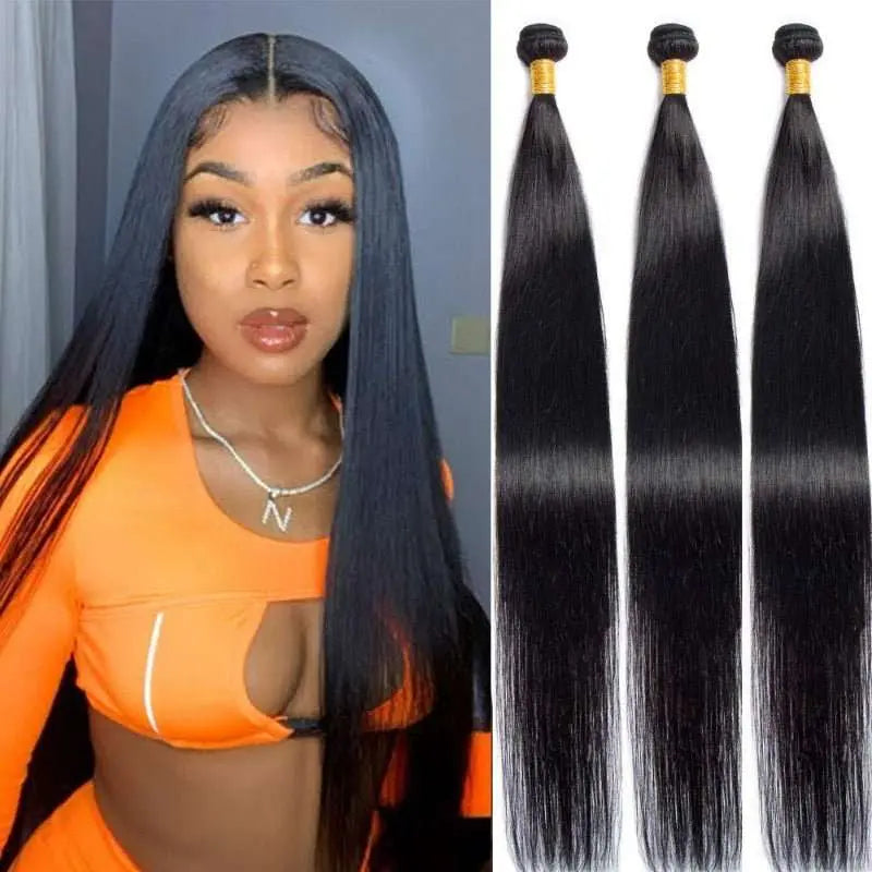 Remy Hair 15A Grade 32-40Inches Long Hair Bundles Brazilian Virgin Hair - Doaburu Hair