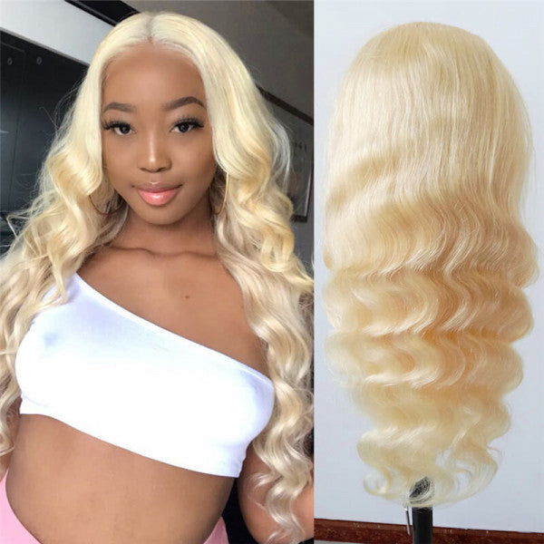 613 Blonde Hair Color Body Wave 13x6 HD Lace Frontal Wigs Human Hair - Doaburu Hair