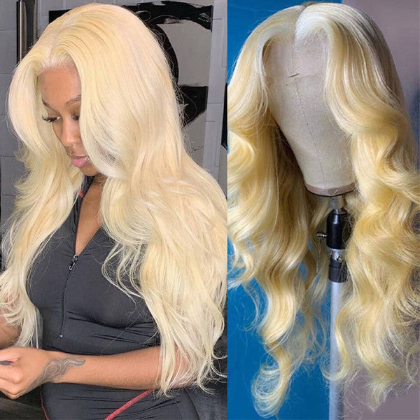 Blonde Color Body Wave 5×5 HD Lace Closure Wigs Human Hair - Doaburu Hair