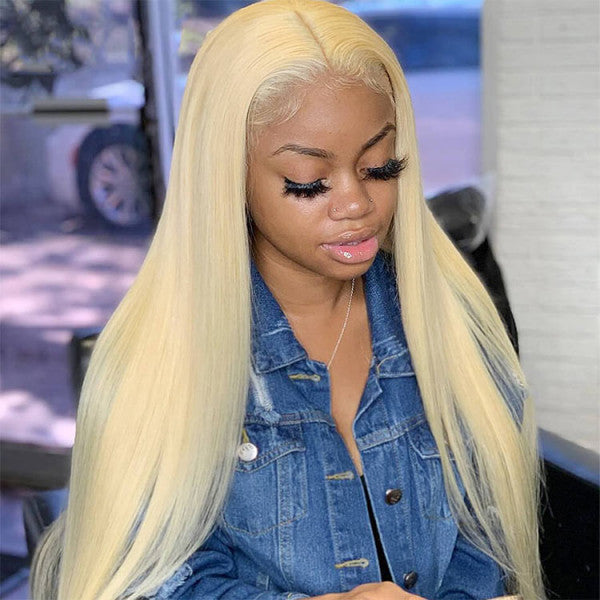 Blonde 613 Closure Wigs Straight Hair 5x5 HD Lace Closure Wig for Women - Doaburu Hair