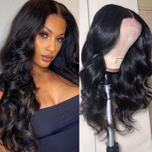 Glueless Body Wave Human Hair Transparent Lace Closure Wigs For Women - Doaburu Hair