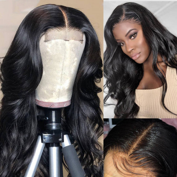 Glueless Body Wave Human Hair Transparent Lace Closure Wigs For Women - Doaburu Hair