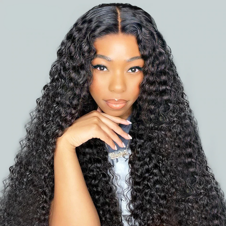 Glueless Wear & Go Wigs - Upgrade 4x6 HD Lace Closure Kinky Curly Wigs - Doaburu Hair