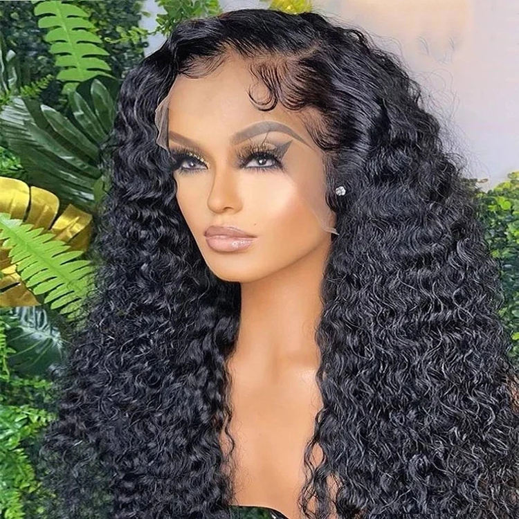 13x4 Transparent Lace Frontal Water Wave Wigs Virgin Human Hair - Doaburu Hair