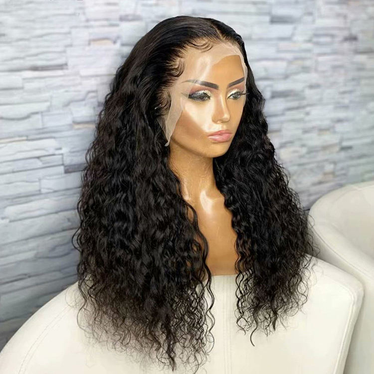13x4 Transparent Lace Frontal Water Wave Wigs Virgin Human Hair - Doaburu Hair