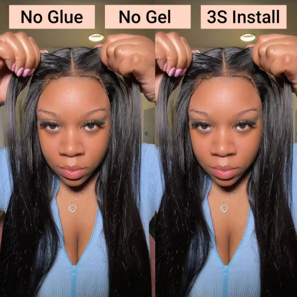 Glueless Wear & Go Wigs - Straight Human Hair Upgrade 4x6 HD Lace Closure Wigs - Doaburu Hair