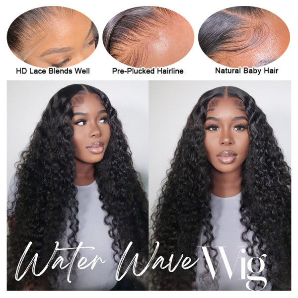 4×4 HD Lace Closure Wigs Invisible Lace Closure Natural Wave HD Wigs For Women - Doaburu Hair