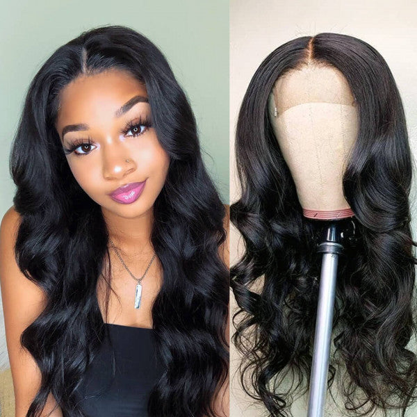 Glueless Body Wave Human Hair Transparent Lace Closure Wigs For Women - Doaburu Hair