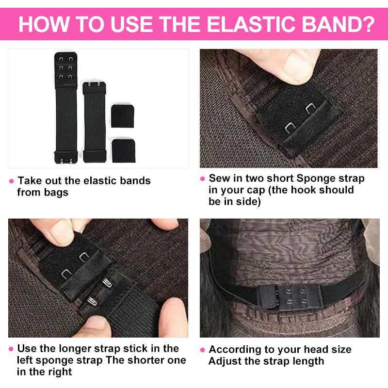 YF Hair Adjustable Elastic Band For Wigs 1 Piece Black Color - Doaburu Hair